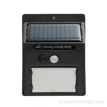 Lampe murale à induction étanche solaire à LED de jardin